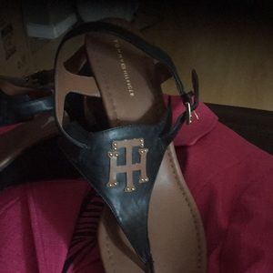 Beautiful pair of T-Strap Tommy Hilfiger wedges 👡